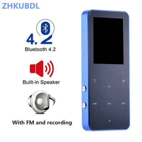 ZHKUBDL-reproductor Mp3 con Bluetooth, Walkman con altavoz alto, Mp3, pantalla táctil, Hifi, videojuegos, Radio/Fm/grabación, nueva versión ► Foto 1/6