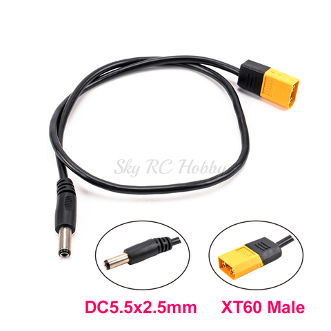 Conector macho tipo bala XT60 a macho, Cable de alimentación DC DC5525, adaptador de 5,5x2,5mm para soldador electrónico TS100 ► Foto 1/4