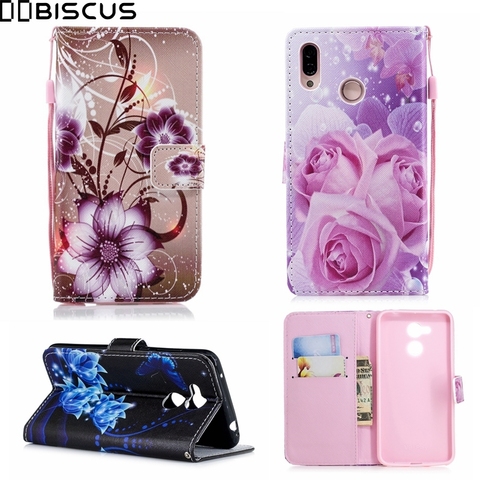 Funda de cuero de lujo con tapa para móvil, carcasa suave de TPU para Huawei P10 P20 P8 P9 Lite 2017 Y3 Y5 Y6 Mate 10 Nova 3E 2i Honor 8 9 6C Pro ► Foto 1/6