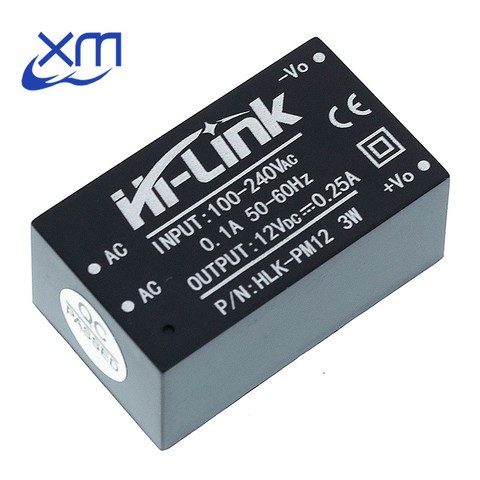 HLK-PM12 AC-DC 220V a 12V Buck paso módulo de fuente de alimentación convertidor inteligente interruptor para el hogar HLK-PM12 UL/CE ► Foto 1/3