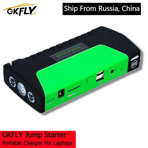 GKFLY-dispositivo de arranque de emergencia, arrancador de batería de coche portátil de gasolina y diésel de 12V, cargador de coche de 600A, elevador de batería, Buster LED ► Foto 1/6