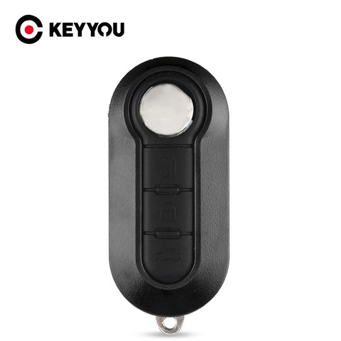 Keyyou 10x3 Botones Flip remoto Llaves vivienda para Fiat 500 Panda punto Bravo coche alarma FOB Combo caso sip22 hoja ► Foto 1/6