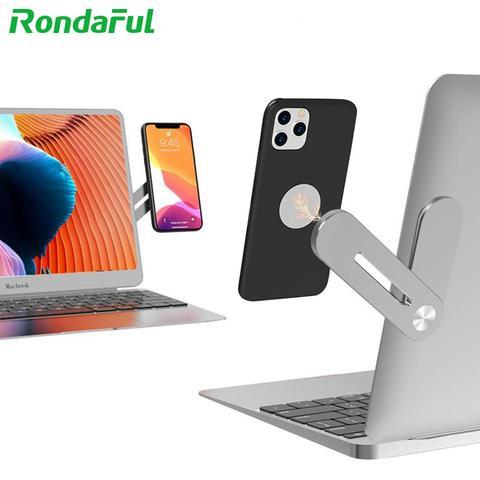 Mini soporte magnético para portátil, Clip de teléfono móvil para xiaomi mi 9, montaje de pantalla Dual para iPhone 11, accesorios móviles ► Foto 1/6