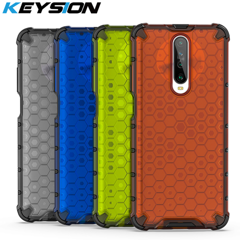 KEYSION-funda armadura a prueba de golpes para Redmi K30 K20 Pro Note 7 8 Pro 7 8A 8T, funda de teléfono de panal para Xiaomi Mi 9T CC9 Pro Note 10 ► Foto 1/6