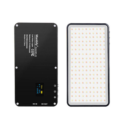 Manbily-miniiluminación portátil para fotografía, MFL-06, ultrafina, 4500mAh, luz LED para vídeo, 180 LED, luz de relleno, CRI>96 para cámara ► Foto 1/6