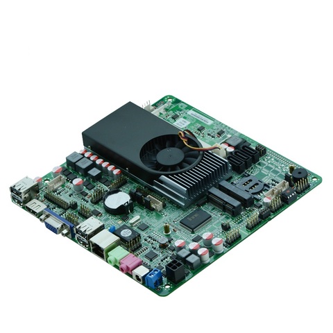 Placa base intel core i3 Mini ITX, con LVDS/VGA/8 * USB/6 * COM ,1037u, todo en uno, MINI-ITX, compatible con Windows XP ► Foto 1/6