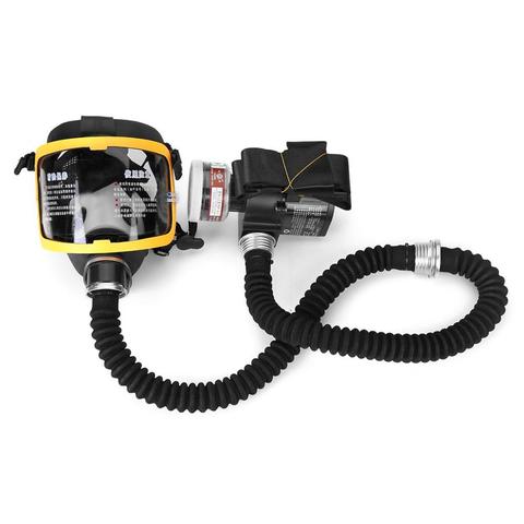 Respirador eléctrico de flujo constante, mascarilla facial completa alimentada por aire, respirador con sistema de respiración, suministro de seguridad para el trabajo ► Foto 1/6