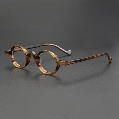 Gafas redondas pequeñas de acetato para hombre y mujer, marco cuadrado de gafas Retro Vintage para miopía, monturas de prescripción, gafas transparentes ► Foto 1/5