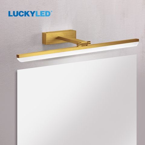 LUCKYLED luz Led para espejo AC85-265V lámpara de pared para dormitorio 8W 10W 12W moderna decoración cuarto de baño interior de montaje en pared Luz ► Foto 1/6