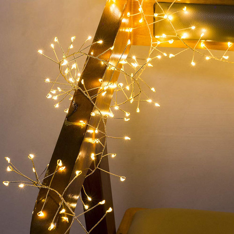 Tira de luces LED para decoración de fiestas, cable de cobre de 2M, 5M, Fariy guirnalda, para bodas y Navidad ► Foto 1/6