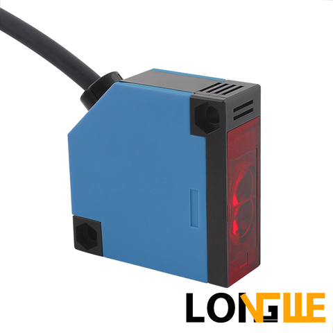 LONGWE-Interruptor de Sensor de proximidad eléctrico, CC AC, 5 cables, salida de 30cm, 50cm, foto difusa, E3JK-DS ► Foto 1/4