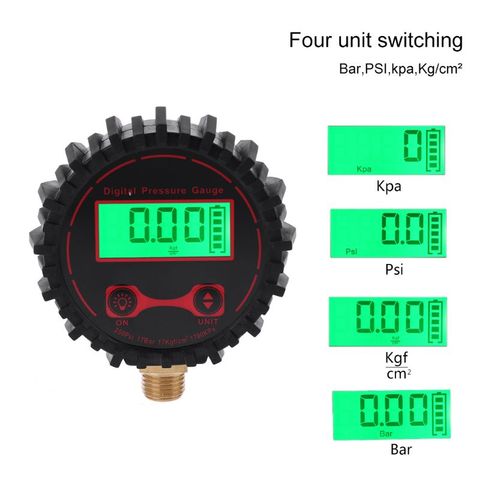 Indicador Digital de presión de neumáticos para coche, camión, bicicleta y motocicleta, de 0 a 250 PSI, 1/4 