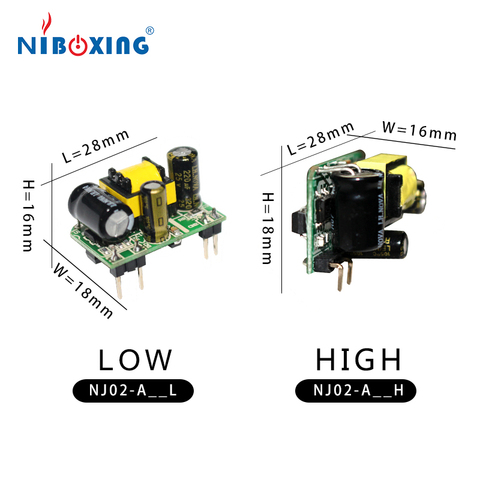 Fuente de alimentación conmutada ac dc, 220v a 5v, 6v, 12v, 15v, 18v, 24v, 2W, convertidor de módulo de potencia acdc, SMPS de tamaño pequeño ► Foto 1/4