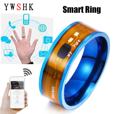 Anillo de acero de titanio inteligente para iPhone y Android, NFC, regalo de San Valentín, tendencia 2022 ► Foto 1/6