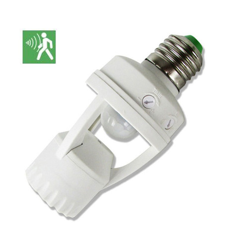 Sensor de movimiento infrarrojo IR humano E27, Interruptor de Inducción LED de 110-220V, Base DE INTERRUPTOR de enchufe, soporte de bombilla Led para lámpara ► Foto 1/6