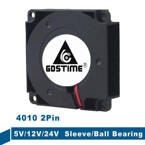 Gdstime-ventilador de refrigeración con rodamiento de bolas para impresora 3D, ventilador Turbo de 5V, 12V, 24V, 40x40x10mm, 4cm, 2 uds. ► Foto 1/6