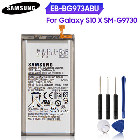 EB-BG973ABU de batería de teléfono Original, EB-BG973ABE para Samsung GALAXY S10 Galaxy S10X SM-G9730 G973F S10 X 3400mAh ► Foto 1/6