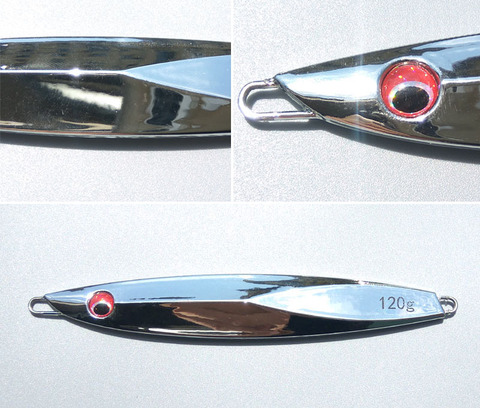 Japón-plantilla de cuchillo de plomo, 40g/60g/80g/100g/120g, plata con ojos 3D, calidad superbuenos ► Foto 1/6