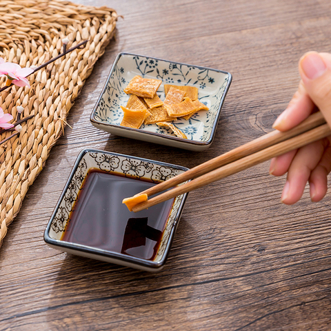 Plato de cerámica para salsa de soja, platos para condimentos, sushi, plato pequeño, postre, pickles, vajilla de comida, vajilla China ► Foto 1/5