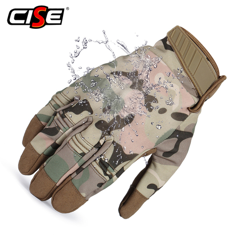 Guantes de dedo completo para motocicleta para hombre, equipo de protección para Motocross, resistente al agua, a prueba de viento, para carreras ► Foto 1/6