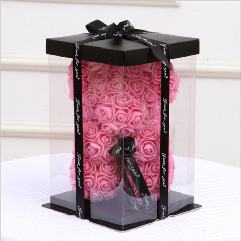 Oso de peluche rosa con caja, regalo para el Día de San Valentín, 25cm ► Foto 1/6