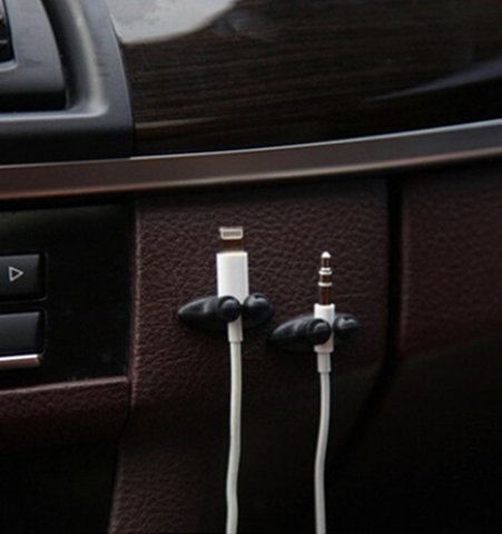 2022 nuevo 8 Uds Mini adhesivo auto Cable de carga cierre de pinza de auriculares/auriculares Cable USB Cable de coche del Clip del automóvil accesorios de Interior ► Foto 1/6