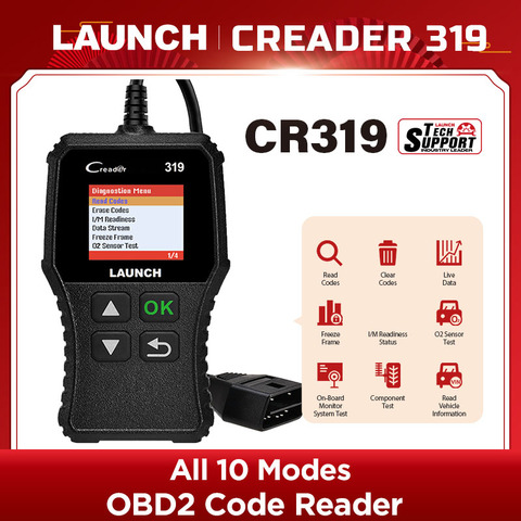 Launch X431 Creader 319 CR319 La obd2 escáner obd eobd lector de códigos para automóvil escáner de diagnóstico de coche herramienta de PK CR3001 AD310 ELM327 ► Foto 1/6