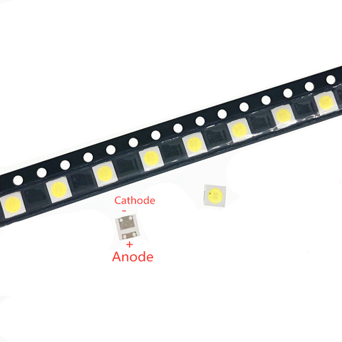 50-1000 Uds SMD LED retroiluminación Televisa blanco frío 1W 3V 2W 6V 100lm 3535 3537 blanco LCD retroiluminada para reparación de TV ► Foto 1/4