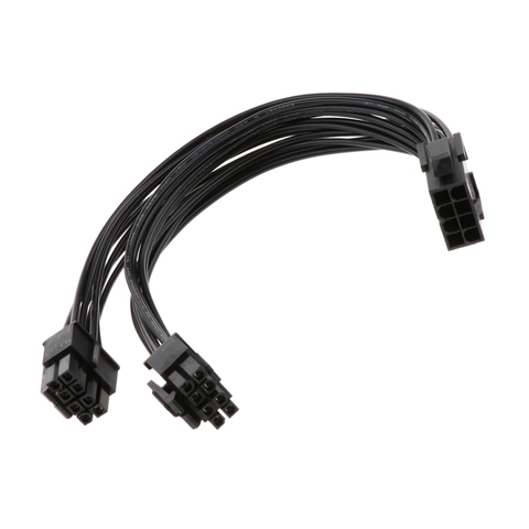 Cable bifurcador de corriente para CPU, 8 pines a doble CPU, 8 pines (4 + 4) CPU a adaptador de potencia de placa base Y Cable de extensión divisor (20cm) ► Foto 1/6