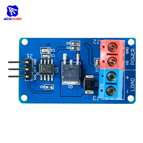 Alta corriente interruptor MOSFET módulo DC ventilador LED de Motor de conductor para Arduino ► Foto 1/3