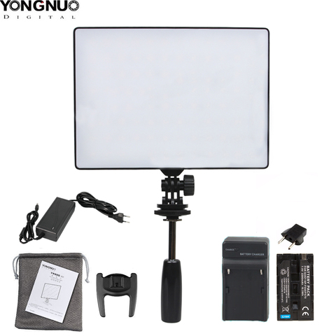 YONGNUO YN300 aire YN-300 aire Pro cámara de vídeo LED luz opcional con cargador de batería kit fotografía de luz + AC power adaptador ► Foto 1/6