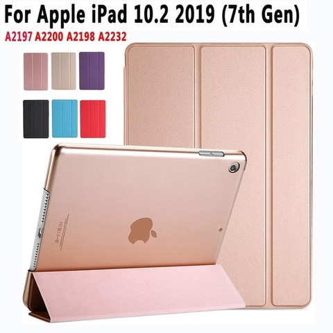 De Lujo Tablet Smart funda vertical de cuero para Apple IPad 10,2 pulgadas 2022 7th generación PU despertar la cubierta del soporte para IPad7 Pad 7 Coque ► Foto 1/6