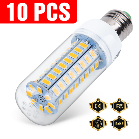 Lámpara Led E27 de 220V, lámpara de mazorca E14 de 3W, 5W, 7W, 9W, 12W, 15W, bombilla Led GU10, G9, luz Led para lámpara, B22, iluminación de araña de 240V, 10 uds. ► Foto 1/6