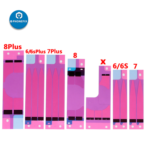 10 unids/lote batería adhesivo de reparación de la batería para iPhone 6 iPhone 6 6 6S 7 7Plus 8 8P X cinta doble tire viaje pegamento piezas de repuesto ► Foto 1/6