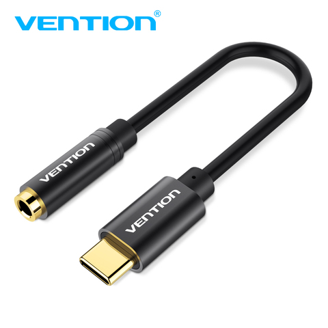 Vention USB tipo C a 3,5mm cable de Audio de tipo-C para Auriculares auriculares adaptador de Cable de Audio USB-C AUX. para altavoz Xiaomi mi6 ► Foto 1/6