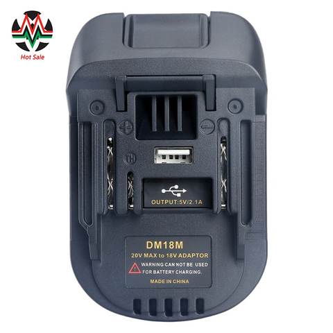 Adaptador convertidor de batería de 20V a 18V DM18M para Dewalt, cargador de iones de litio para baterías MAKITA BL1830 BL1850, 2022 ► Foto 1/6