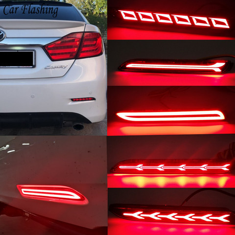 1 par Reflector LED lámpara antiniebla trasera parachoques luz de la luz de freno para Toyota RAV4 2022, 2022 para Camry 2006 - 2014 ► Foto 1/6
