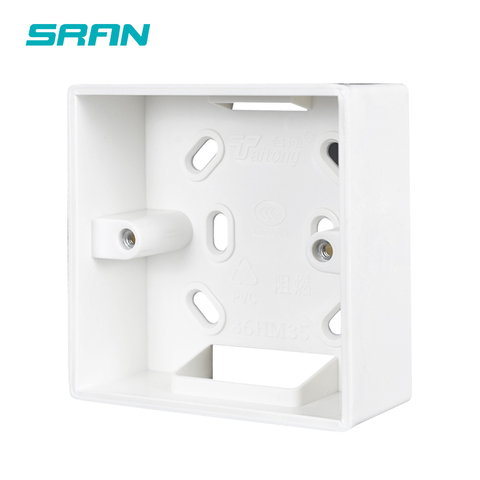 SRAN-caja de montaje externo, 86mm * 86mm * 33mm para interruptores y enchufes estándar de 86mm * 86mm, aplicable a cualquier posición de superficie de pared ► Foto 1/5