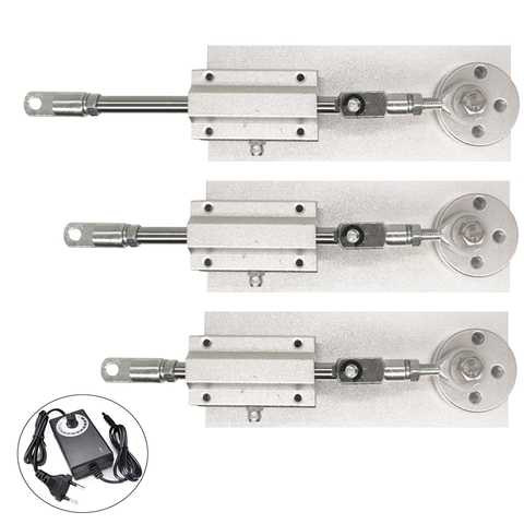 Motor lineal alternativo DC 12V + fuente de alimentación de Control de velocidad, Motor de reducción artesanal, actuador lineal telescópico ► Foto 1/6