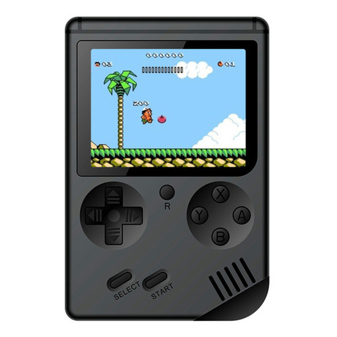 Nuevo 500 en 1 portátiles consola de juegos Retro de los jugadores niño 8 poco Gameboy pantalla LCD de 3,0 pulgadas soporte 2 jugadores salida AV ► Foto 1/6