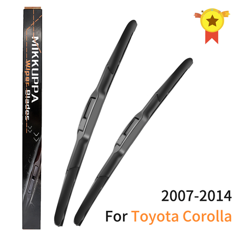 Mikkuppa-escobillas de limpiaparabrisas para Toyota Corolla, accesorios para automóvil, de 26 