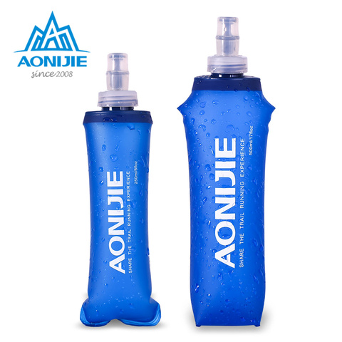 AONIJIE-botella de agua plegable SD09 SD10, Frasco blando de 250ml y 500ml, sin TPU, para correr, paquete de hidratación, riñonera, chaleco ► Foto 1/1