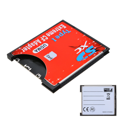 Mayitr 1 unidad de ranura única extrema para Micro SD/SDXC TF a Flash compacto CF Tipo I lector de tarjetas de memoria adaptador para grabador ► Foto 1/6