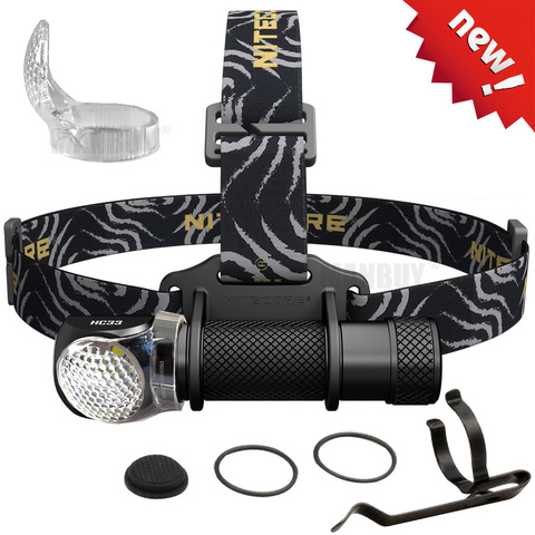 NITECORE-linterna frontal HC33 con difusor, Luz LED HD CREE XHP35 de 1800LM, color blanco frío, resistente al agua, para Camping y viajes, envío gratis ► Foto 1/6