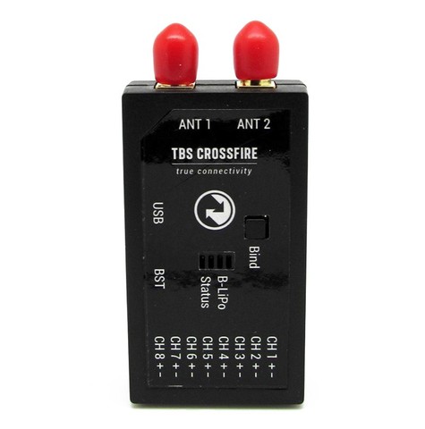 Receptor RX de diversidad TBS CROSSFIRE, 8 canales, 915mhz, LRS, último sistema de largo alcance, piezas de control remoto ► Foto 1/4