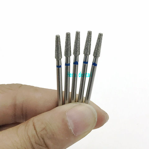 Brocas de fresa de pulido de diamante, vástago de 2,35mm, juegos de brocas para Pulido Dental de molienda Dental, 10 Uds. ► Foto 1/5