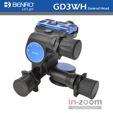 Benro GD3WH-trípode tridimensional para fotografía, pomo de palanca de cambios PTZ, aleación de magnesio SLR, cabeza panorámica para fotografía ► Foto 1/6