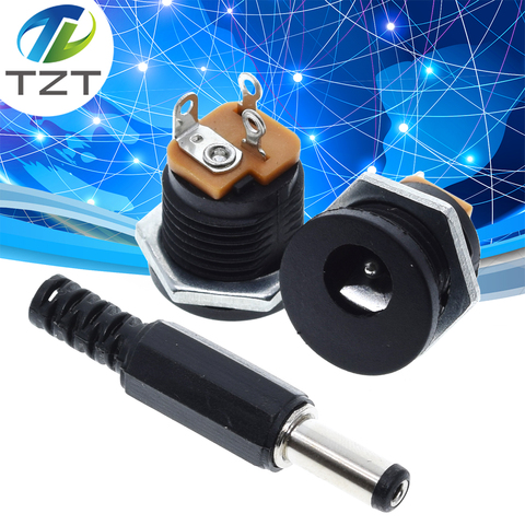 TZT 10 Uds DC-022 5,5-2,1/5,5x2,1mm DC toma de corriente/DC montaje del Panel conector DC022 ► Foto 1/6
