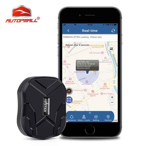 Localizador GPS de rastreador GPS de coche TKSTAR MINI TK905, rastreador de vehículo SOS resistente al agua, 1500mah, Monitor de voz, geovalla, aplicación gratuita ► Foto 1/6