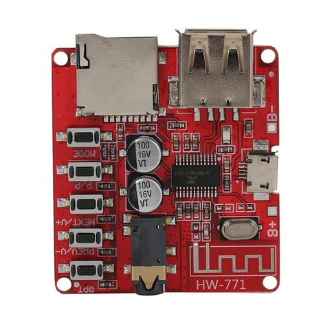 Placa receptora de Audio Bluetooth con ranura para tarjeta TF, módulo MP3 modificado, WAV + APE + FLAC + decodificador sin pérdida de MP3, bricolaje ► Foto 1/6